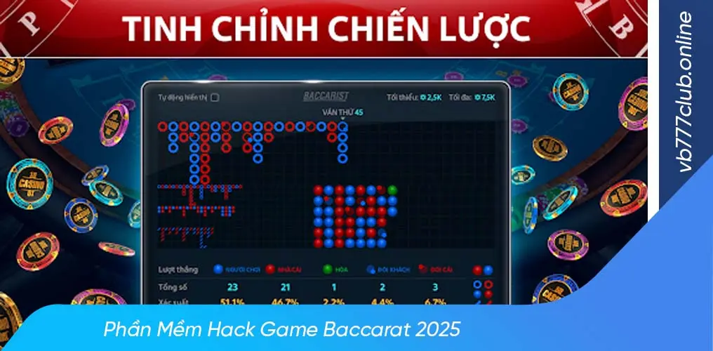 Phần mềm hack baccarat phổ biến